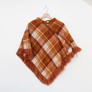 Vintage Pioneer Wear Wool Poncho